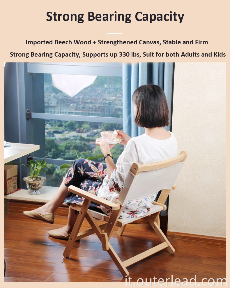 Supporto pieghevole Ultralight esterno Max 150 kg per il campeggio Backpacking Kermit Chair